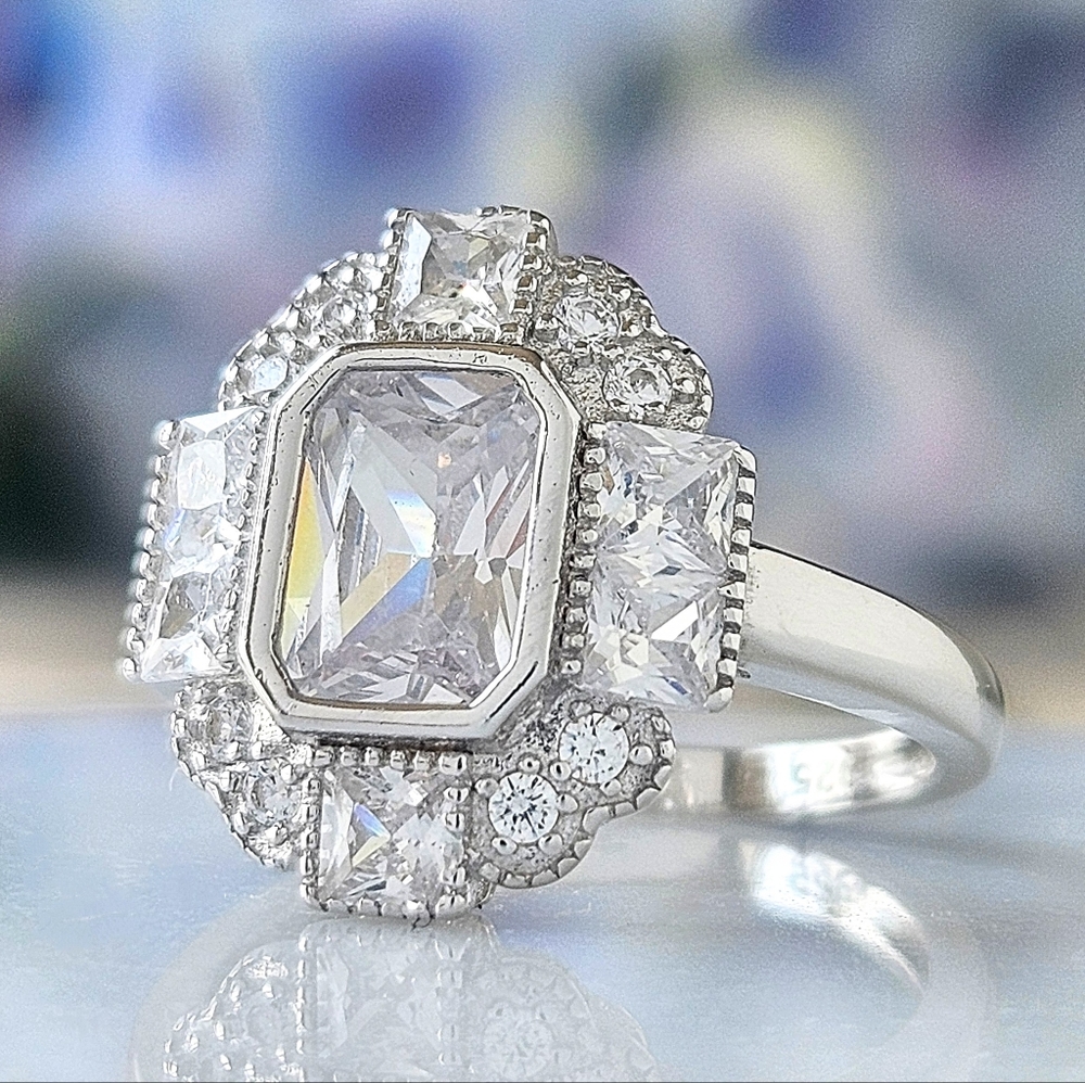 Swarovski Silver Crystal Ring